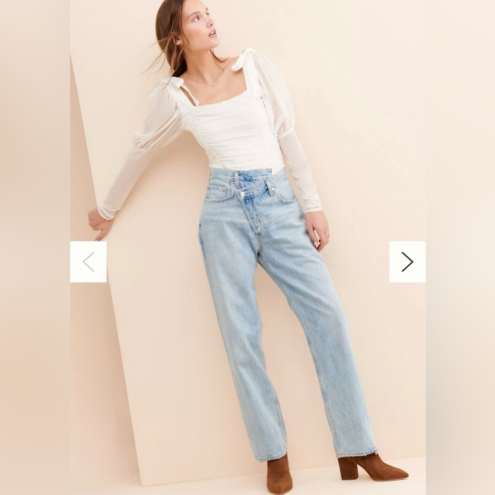 AGOLDE Criss Cross Upsized Jeans, Size 26 👖